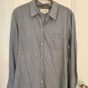 Nili Lotan Long Sleeved Striped Shirt